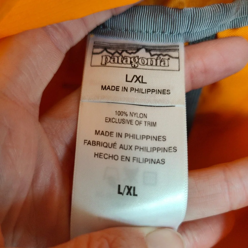 Patagonia Fore Runner 10L Nylon Backpack L/XL Orange 49505 SP16 Vest Pack